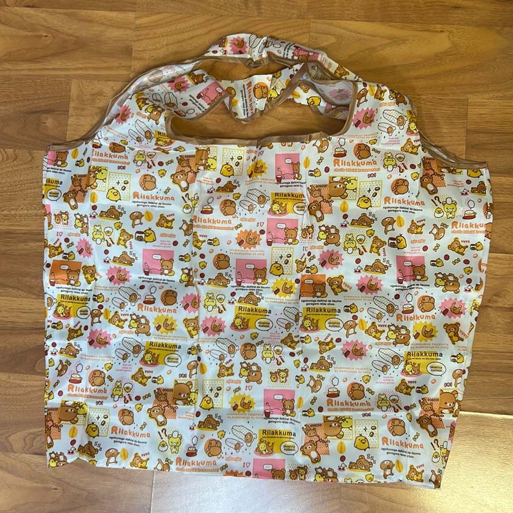 NWOT Rilakkuma Foldable Reusable Tote Bag